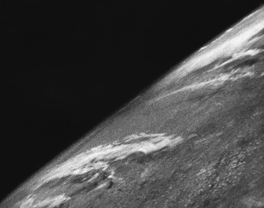 The first photograph of the Earth from space 