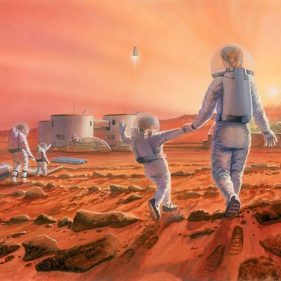 Martian colonists