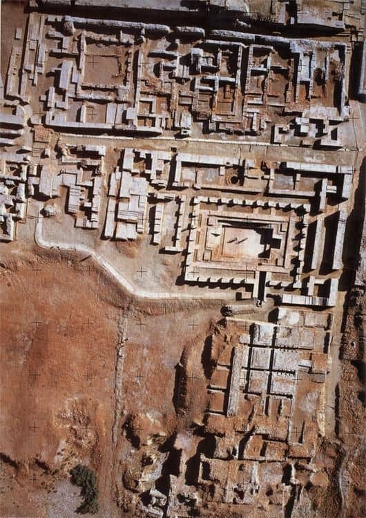 Aerial view of the ruins of Mohenjo-Daro