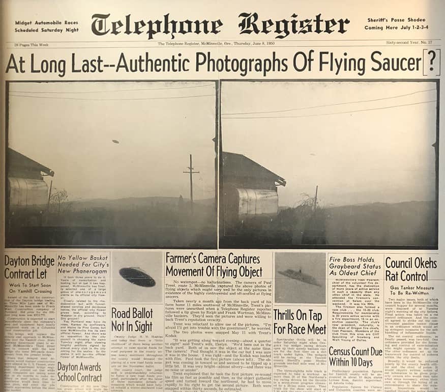 McMinnville ufo incident 1950