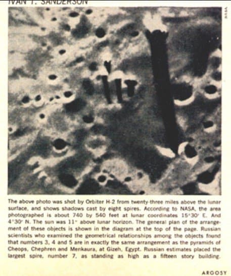 Ancient Structures on lunar surface