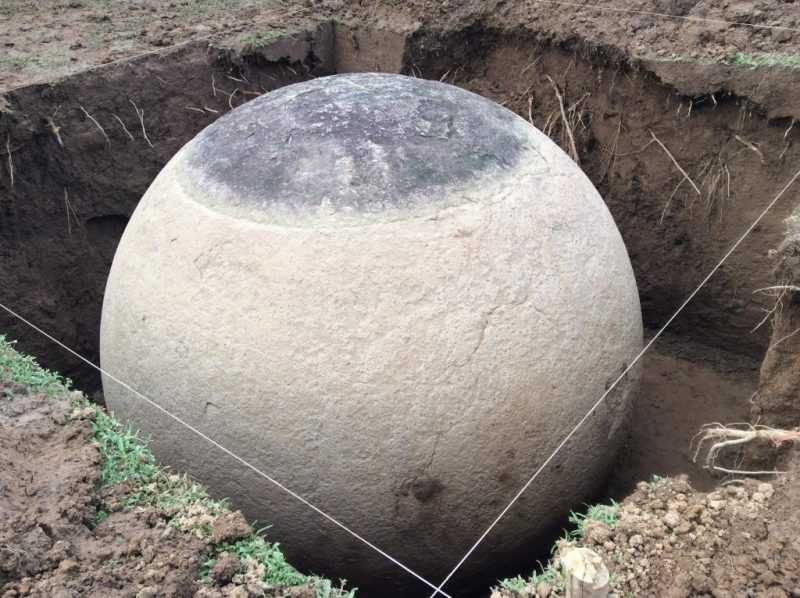 Perfect stone sphere in Costa Rica